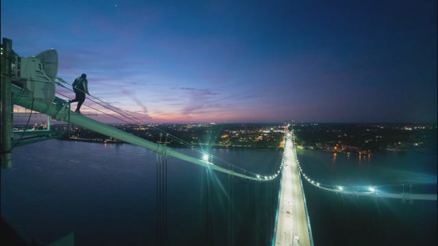 As illegal Ambassador Bridge photos are investigated, man behind it says his climbs are worth the risk