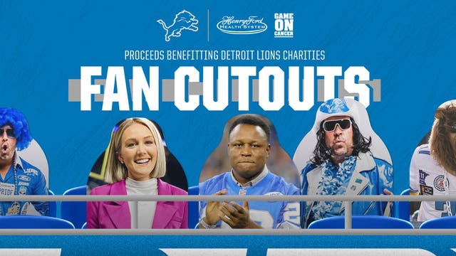Detroit Lions fans can purchase custom cutouts of themselves for games at Ford Field