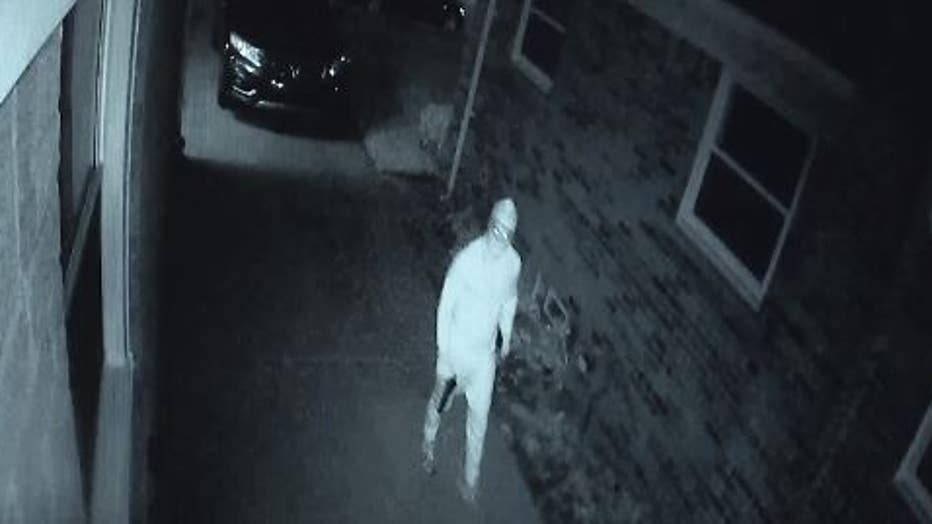 Video still of the suspect who shot at the Halls' home.