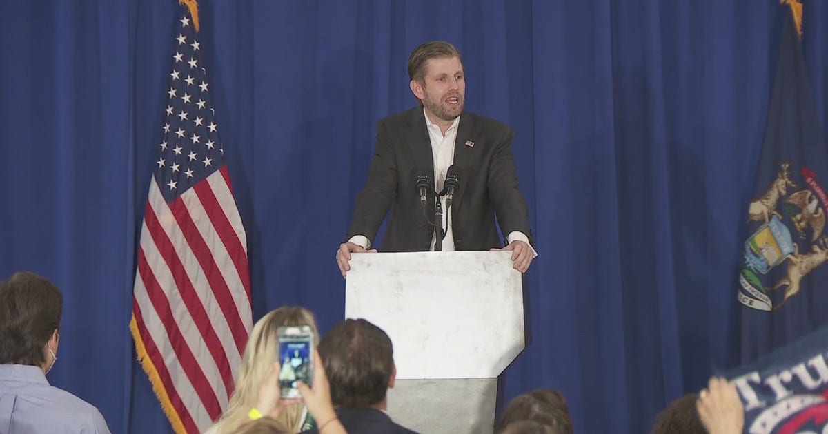 Eric Trump guarantees Michigan win for President Trump at Novi rally ...