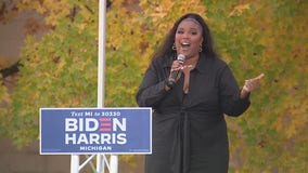 Lizzo returns to Detroit to campaign for Biden-Harris 