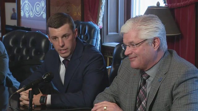 Talks continue between Republican leaders on banning guns at Michigan capitol building