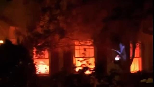 Fiery Halloween decorations at California home trigger 911 calls