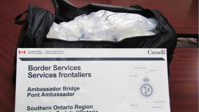 46 pounds of suspected meth seized at Ambassador Bridge