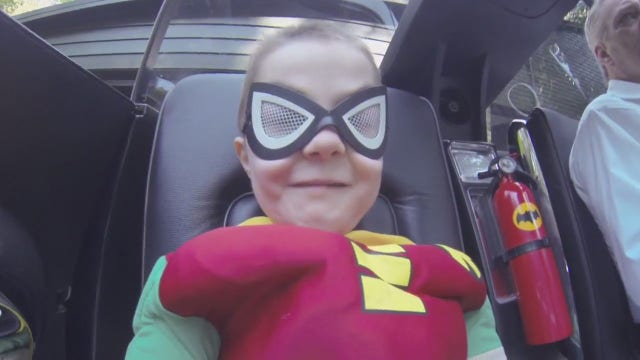 Mich. stranger takes boy with rare condition for ride in his '66 original Batmobile replica