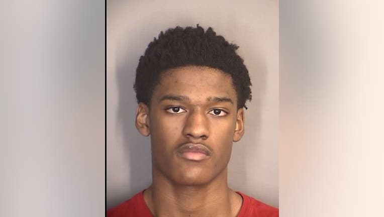 A photo of the suspect, Damon Terrelle, 17, of Detroit, who's wanted in connection with a deadly shooting near Erebus Haunted House in Pontiac.