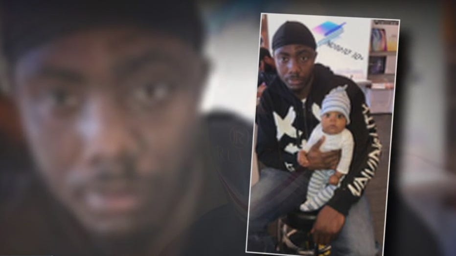 Victim James Green with his son James, Jr.