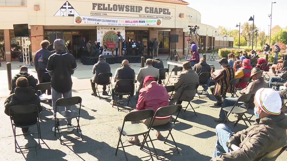 A celebration of the march's anniversary was held Friday at Fellowship Chapel Church in Detroit.