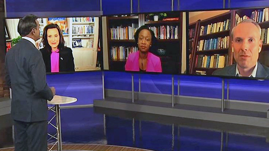 Gov. Gretchen Whitmer, Dr. Joneigh Khaldoun and state attorney Mark Totten joined FOX 2 for a town hall on the state's response to the coronavirus.