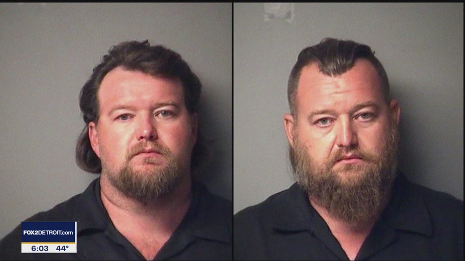 Mug shots of brothers William and Michael Null