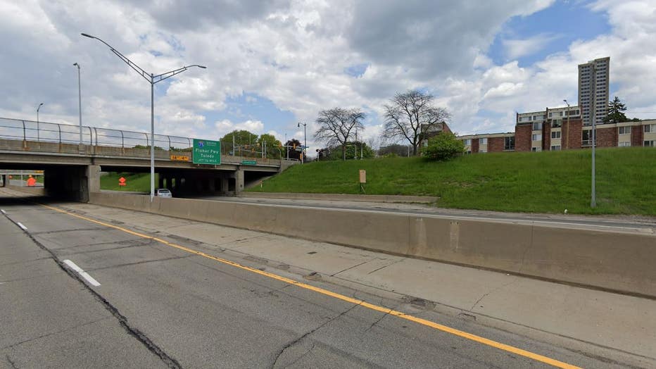 I-375 in downtown Detroit