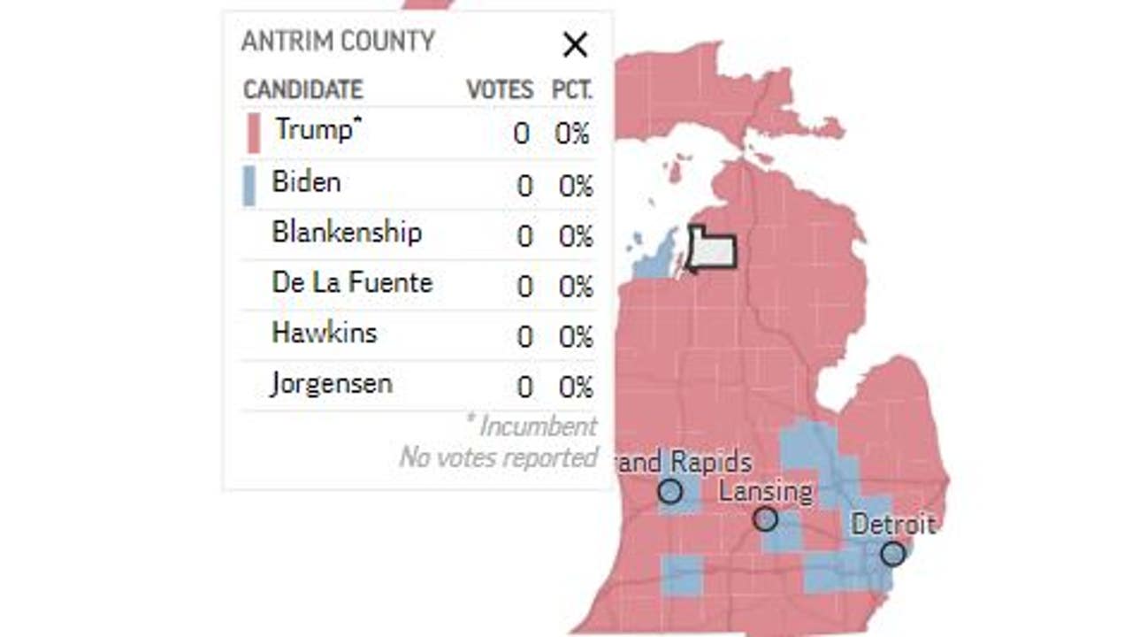 Michigan S Antrim County Reports Zero Votes Due To Skewed Results Michigan S Antrim County Reports Zero Votes Due To Skewed Results
