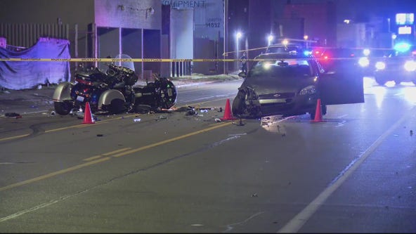 1 woman killed, another critically hurt in motorcycle crash on Detroit's west side