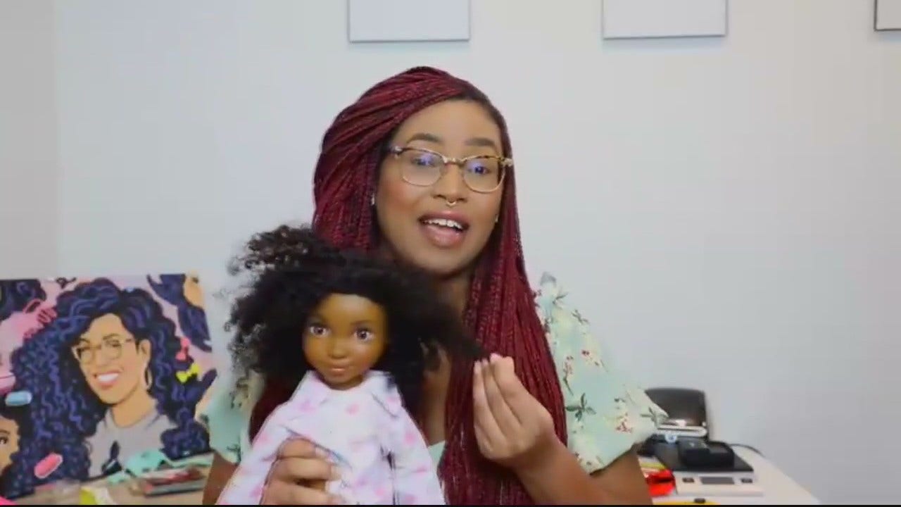 Black dolls with long 2025 hair