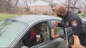 No speeding tickets, Inskter police give out gift cards instead