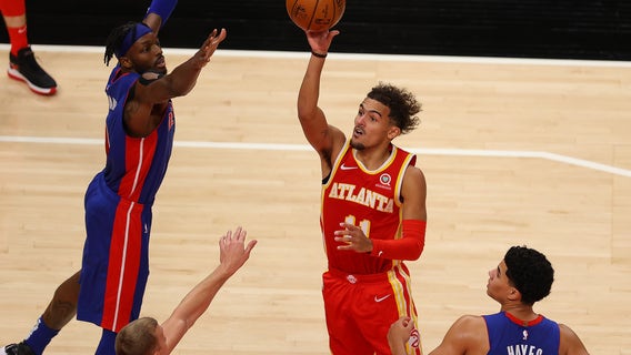 Young, Bogdanovic pace Hawks' 128-120 win over Pistons