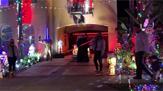 On the Sith Day of Christmas: 'Star Wars' holiday display lights up California home