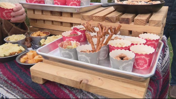 Snack ideas from Two Unique Catering perfect for a gathering at the fire pit