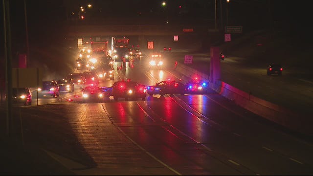 Gunfire exchange on I-94 hits woman's car, causes shutdown for investigation at Van Dyke