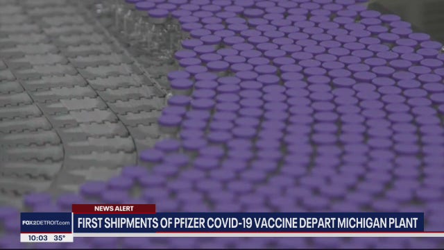 First shipment of Pfizer COVID-19 Vaccine departs from Michigan plant