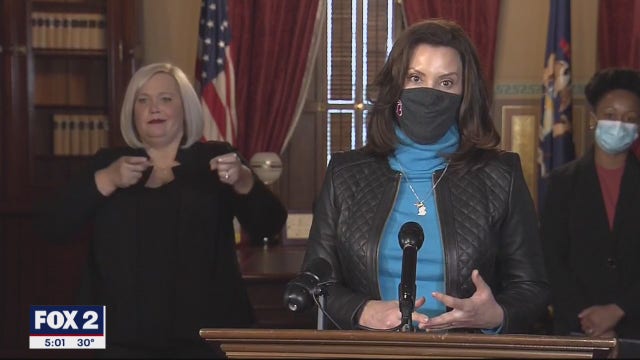 Whitmer holds COVID-19 press conference, she talked about extending unemployment, staying in on New Year’s Eve