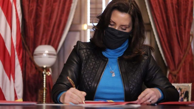 Michigan Gov. Gretchen Whitmer signs $106M relief bill, extends unemployment benefits
