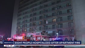 8 people hospitalized, 3 in critical condition after apartment fire in Detroit