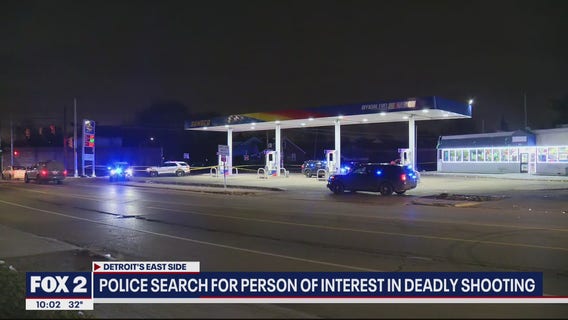 Person of interest wanted in connection to homicide investigation on Detroit's east side