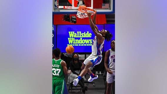 Grant's 24 points lead Pistons past Celtics for 1st win