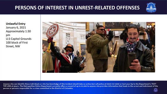 DC police post 26 pages of riot suspect photos for identification