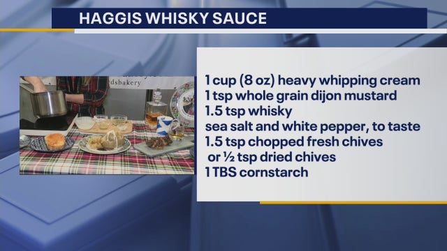 Making Haggis Whisky Sauce with Ackroyd’s Scottish Bakery