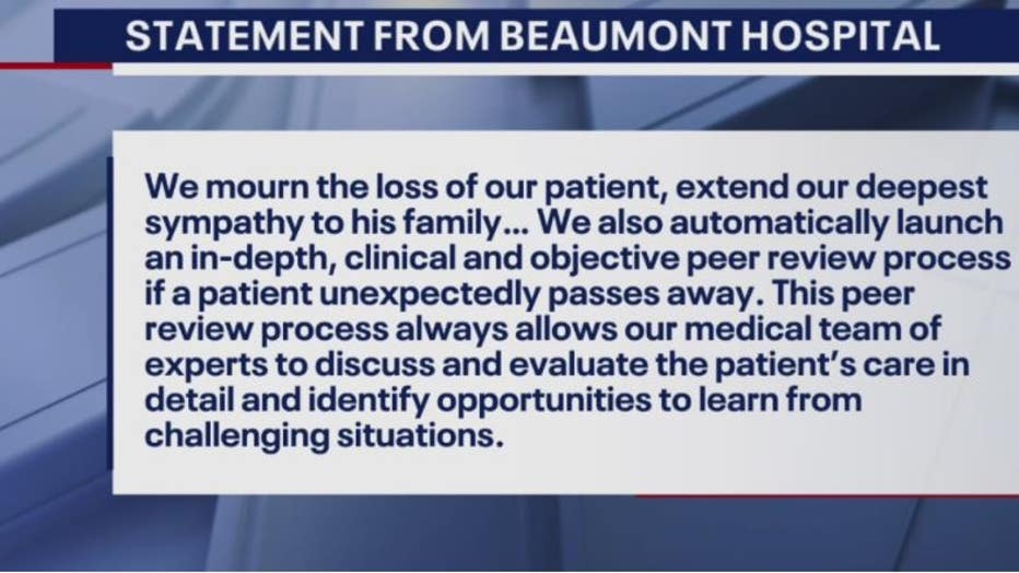 Report Southfield man dies during colonoscopy after Beaumont