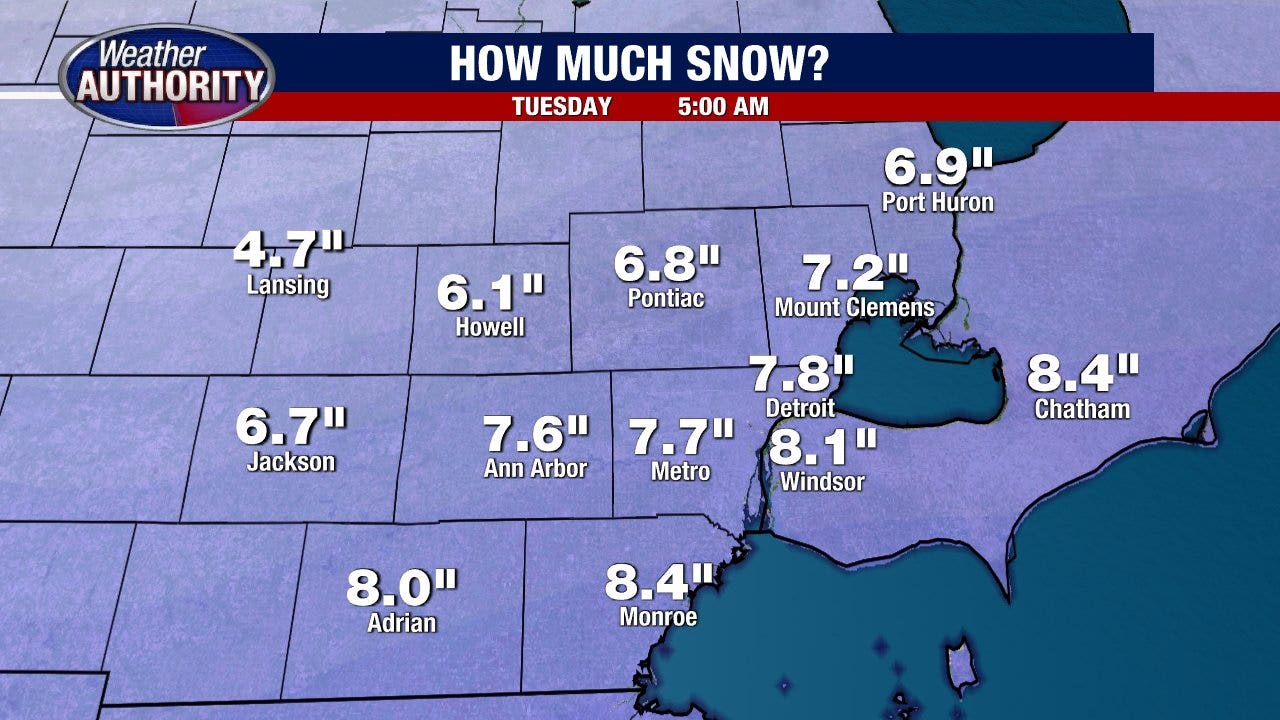 SE Michigan Upgraded To Winter Storm Warning With New Forecasts ...