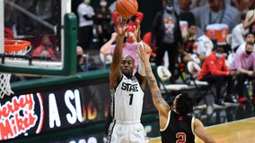 Michigan State ends 4-game skid with 66-56 win over Nebraska