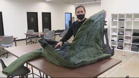 Non-profit makes and delivers coats that convert into sleeping bags for homeless