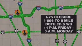 Plenty of Detroit area freeway closures to watch this weekend