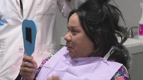 Domestic abuse survivor gets her smile back thanks to generous dentist