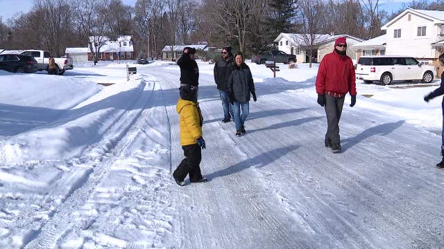 7 year-old has balloon release to send some Valentines Day love