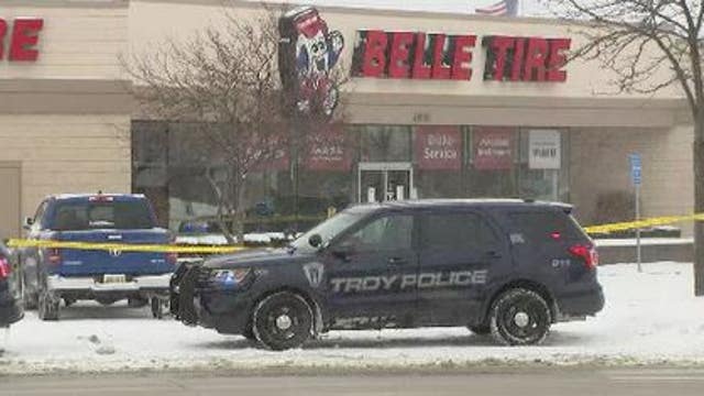 Troy Police investigate after man's body found covered in snow at Belle Tire