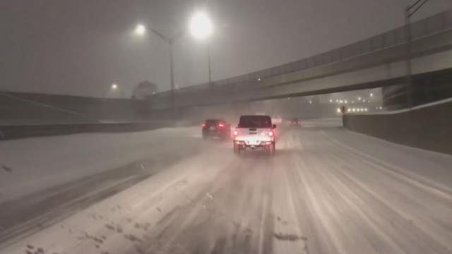 Private snow removal companies hit roads to work with city plows for winter storm