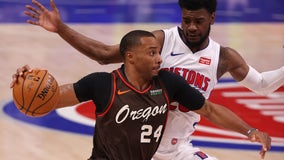 Trail Blazers beat Pistons 124-101 for 4th straight win