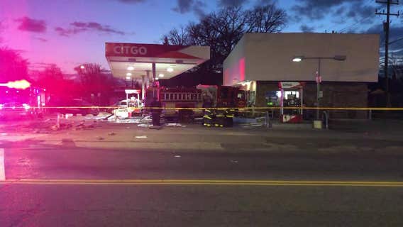 Detroit fire officials say three firefighters were injured in rig's fiery crash