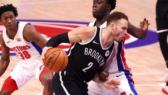 Harden, Griffin help Nets hold off Pistons 113-111