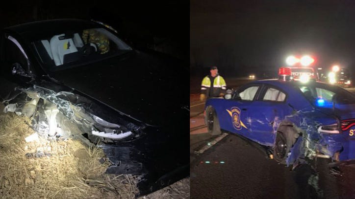 Tesla crashes into Michigan State trooper on auto-pilot - Vimarsana News