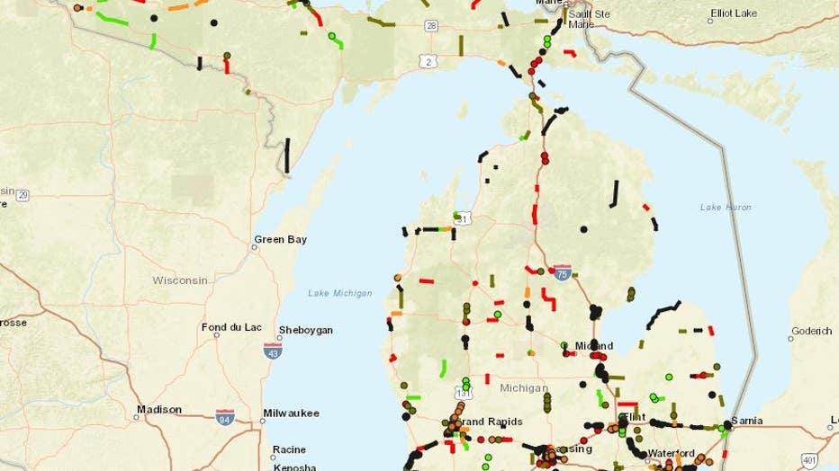 All of the current road and bridge projects that the Michigan Department of Transportation is working on.