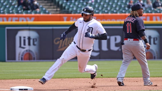 Teheran wins in Detroit debut, Tigers beat Indians 5-2