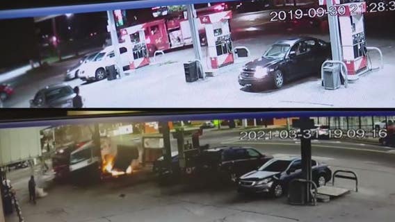 Same gas station hit in Detroit fire truck crash Wednesday, was hit 2 years ago by DFD rig