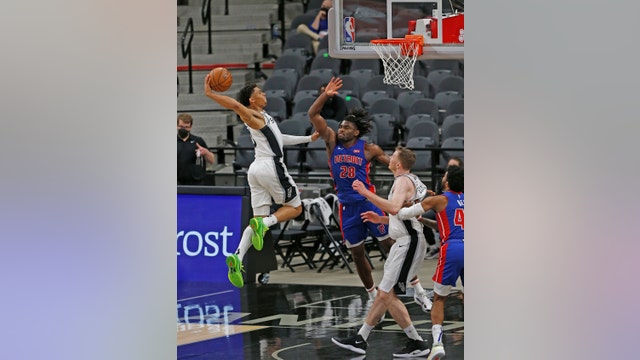 Spurs beat Pistons 106-91 to snap 5-game home skid