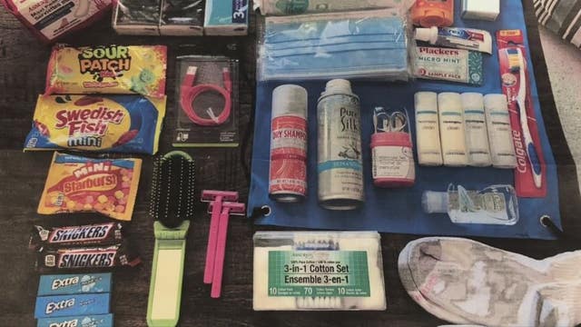 Purses with a Purpose collects donated personal care items for sexual assault survivors