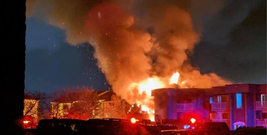 Detroit apartment fire displaces 20, man rams Eight Mile strip